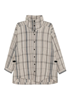Jan Jan Van Essche Madras checked shirt - Neutrals