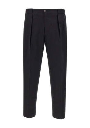 Briglia 1949 pleated cotton trousers - Black