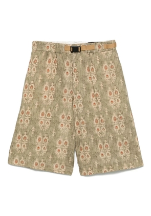 White Sand printed shorts - Green