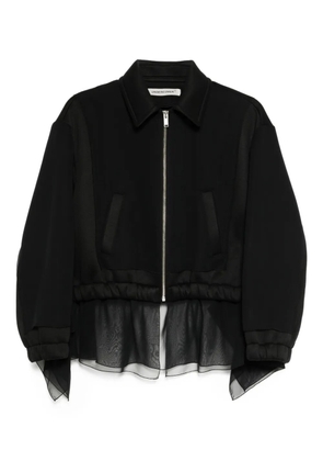 Undercover elastic-waist zip-front jacket - Black