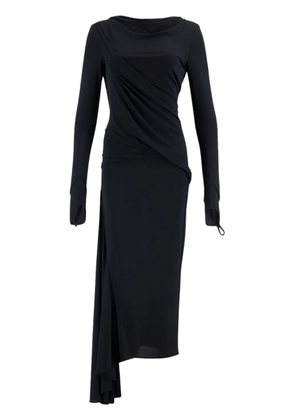 Givenchy asymmetric midi dress - Black