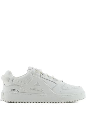 Emporio Armani maxi-logo lace-up sneakers - White