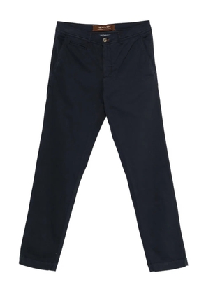 Sand Dilan cuffed cotton trousers - Blue