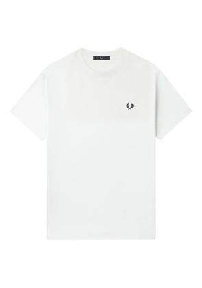 Fred Perry embroidered-logo cotton T-shirt - White