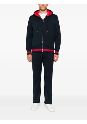 Kiton contrast-bands cotton tracksuit - Blue