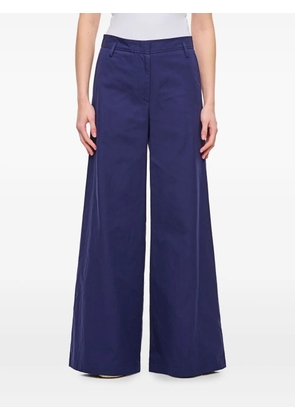 Alberto Biani cotton wide-leg trousers - Blue