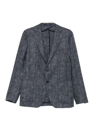 Tagliatore checked wool blazer - Blue