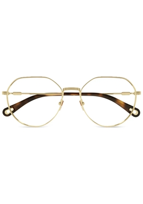 Chloé Eyewear geometric-frame glasses - Gold