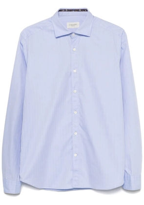 Tintoria Mattei herringbone shirt - Blue