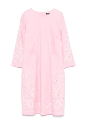 MARCCAIN embroidered mid dress - Pink