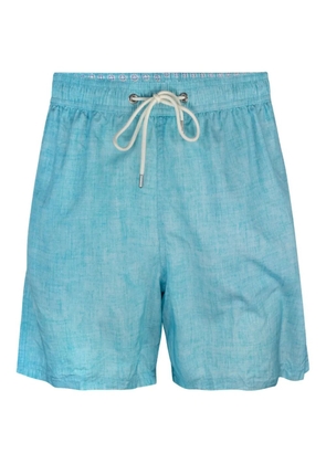 Paul & Shark logo-plaque swim shorts - Blue