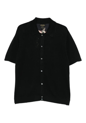 Camilla floral-print button shirt - Black