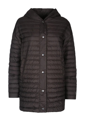 Add hooded quilted coat - Black