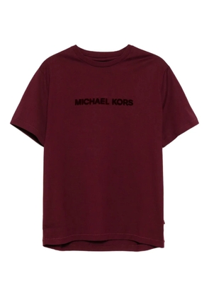 Michael Kors logo-embossed T-shirt - Red