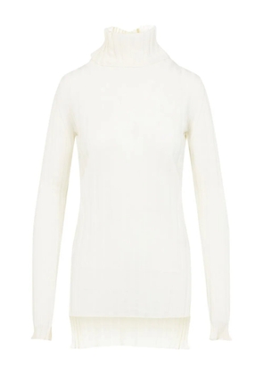 Carven ribbed turtleneck midi dress - Neutrals
