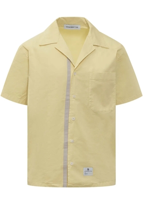 Department 5 logo-patch shirt - Yellow