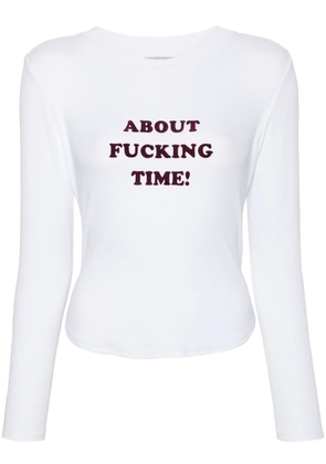 Stella McCartney slogan-print T-shirt - White
