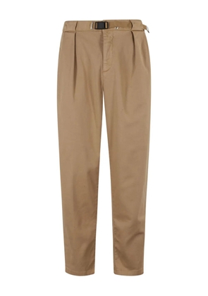 White Sand buckle-fastening pleated trousers - Brown