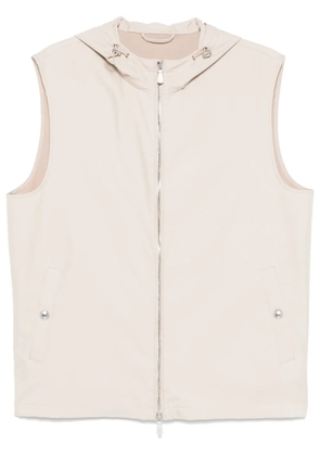 Eleventy hooded gilet - Neutrals