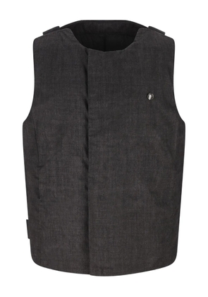 Massimo Osti Studio logo-plaque padded gilet - Grey