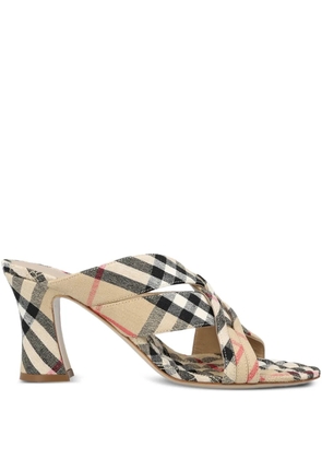 Burberry Sloanne checked sandals - Neutrals