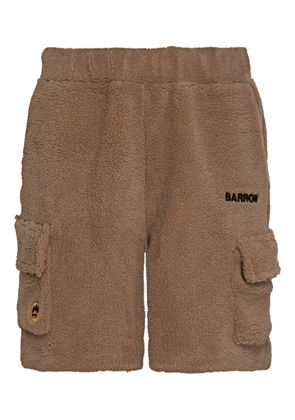 BARROW fleece shorts - Brown