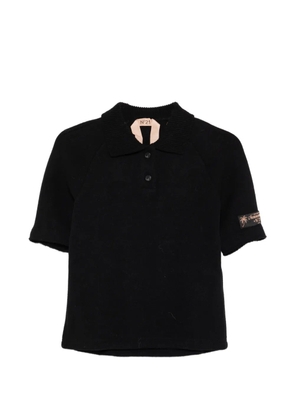 Nº21 buttoned polo knitwear - Black