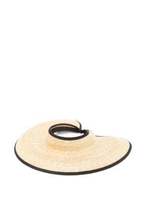 Borsalino straw trim hat - Neutrals