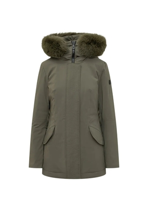 Peuterey fur-trimmed hooded parka - Green