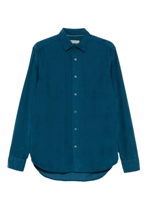 Canali long-sleeve cotton shirt - Blue