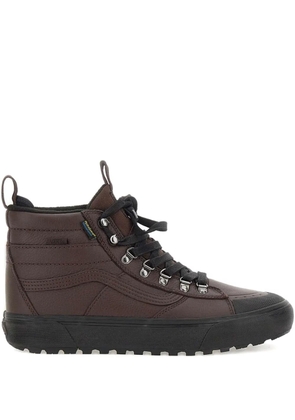 Vans leather high-top sneakers - Brown