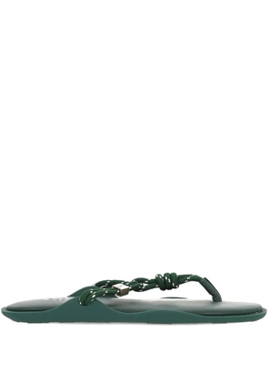 Flòwze knotted flat sandals - Green