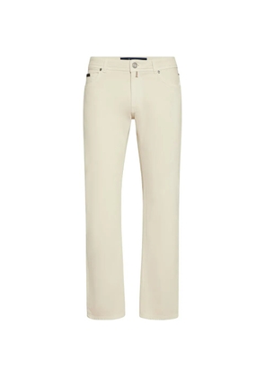 Billionaire straight-leg trousers - Neutrals