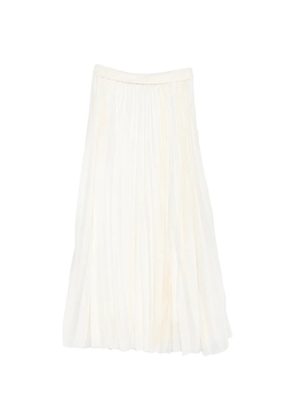 R2W elasticated waistband pleated skirt - Neutrals