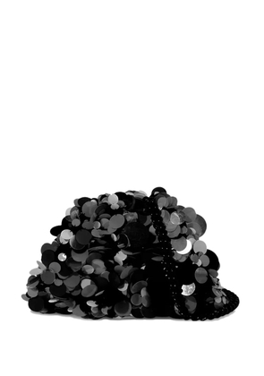 Maria La Rosa sequin-embellished clutch bag - Black