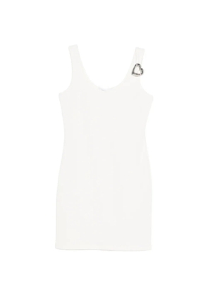 Blumarine heart-appliqué mini dress - White