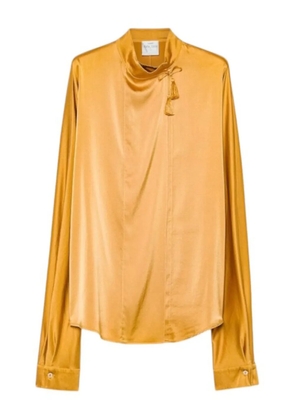 Forte Forte tassel-neck blouse - Yellow