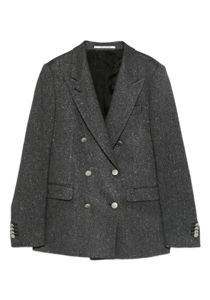 Tagliatore double-breasted herringbone blazer - Grey