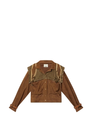 ISABEL MARANT Kayae leather jacket - Brown