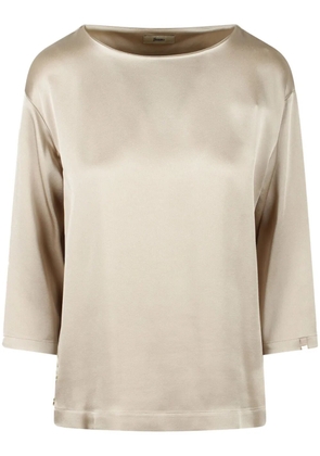 Herno satin-weave top - Neutrals