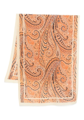 ETRO paisley-patterned scarf - Orange