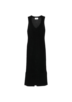 Brandon Maxwell Lou Lou knit pearl trim dress - Black