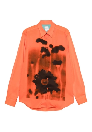 Paul Smith Field Flowers-print shirt - Orange