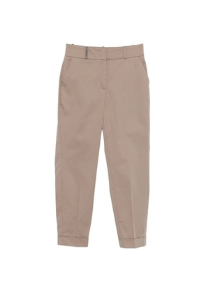 Peserico cuffed trousers - Neutrals