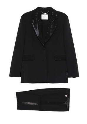 Blugirl sequin-embellished suit - Black