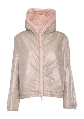 Duno quilted-pattern hooded jacket - Neutrals