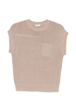 Peserico patch-pocket vest - Neutrals