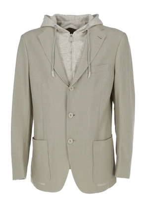 Eleventy hooded jacket - Grey