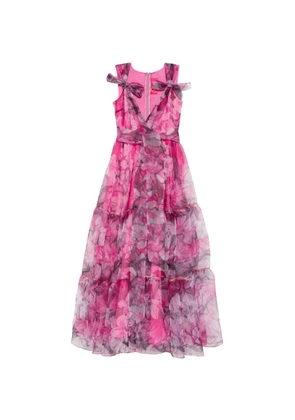 MIAU by Clara Rotescu Kino bow floral dress - Pink