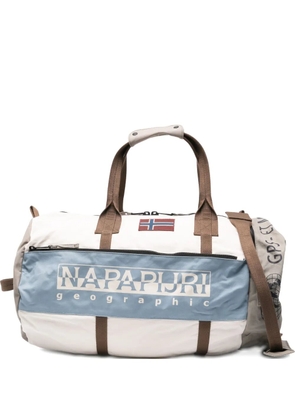 Napapijri logo-print holdall bag - Brown